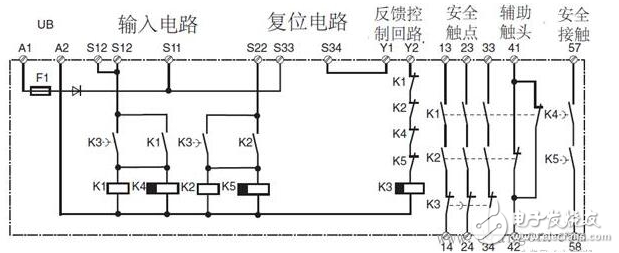 安全繼電器工作原理、接線圖、使用方法